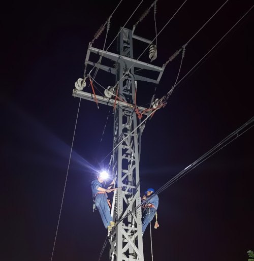 通過供電部分連夜搶修，快速康復(fù)了供電